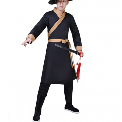 Chinese Hanfu Ancient folk costume male knight swordsman knight warrior film cosplay robe chinese wushu martial arts ancient assassin cosplay clothes